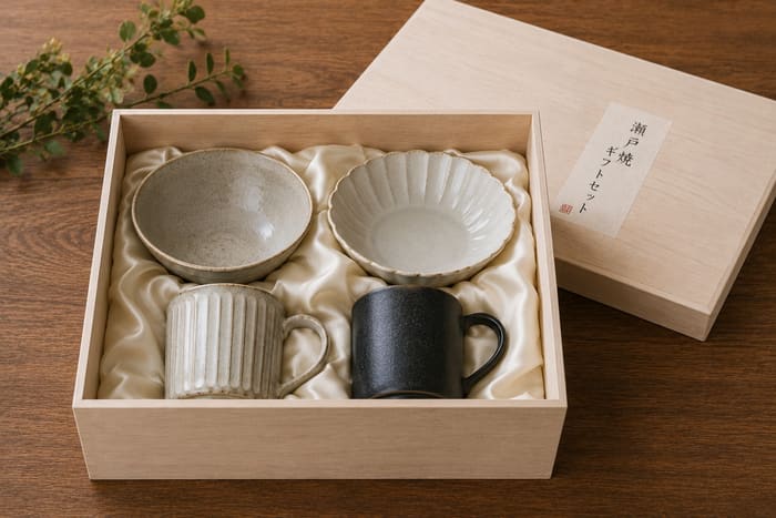 ギフトセット — 箱に入った器セットの写真